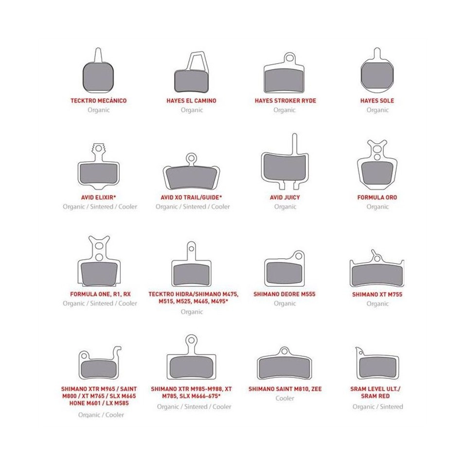 Pastillas Freno Onoff Tecktro Mechanic 1 Pastillas Freno Onoff Tecktro Mechanic